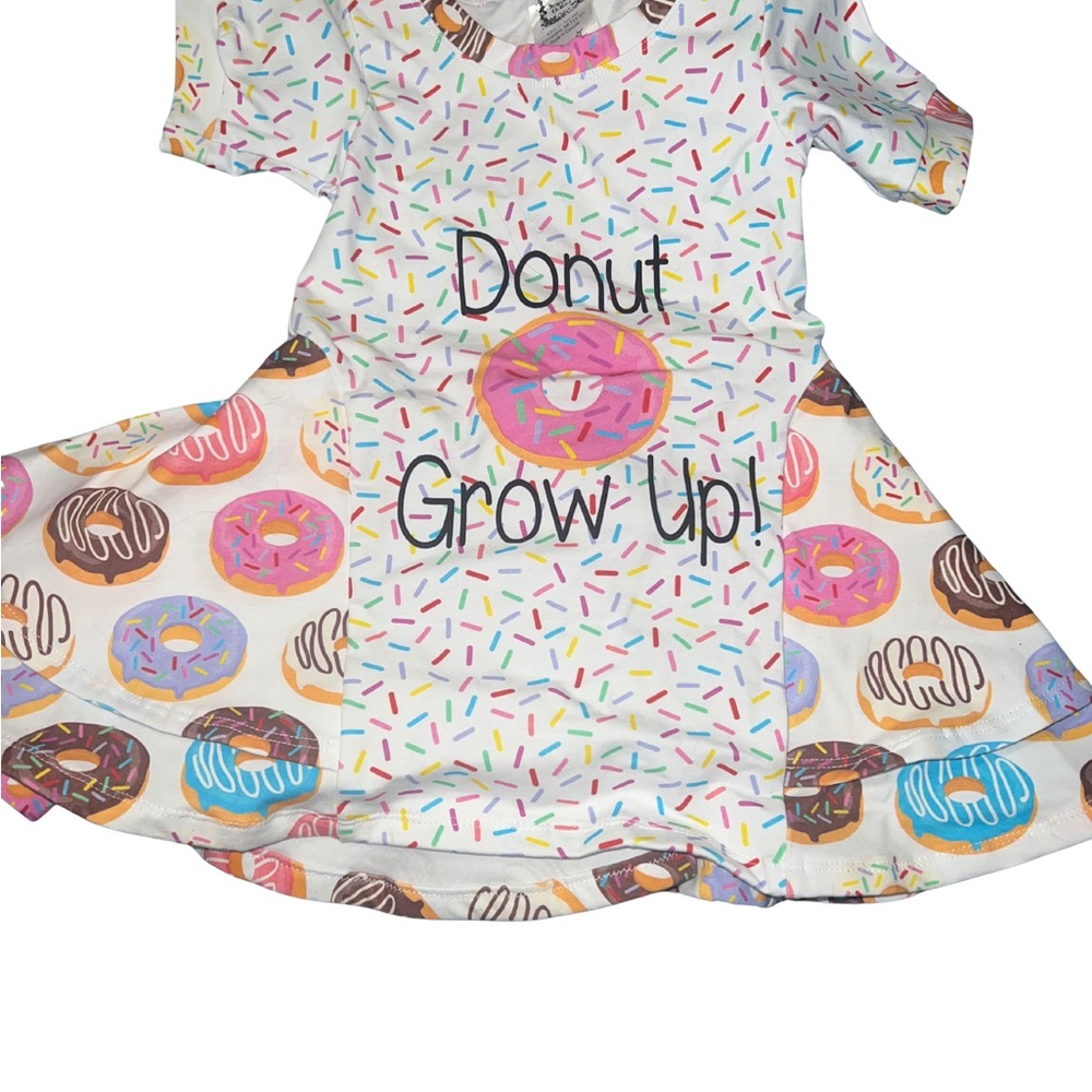 Size 2T Never Worn  Donut Print Dress